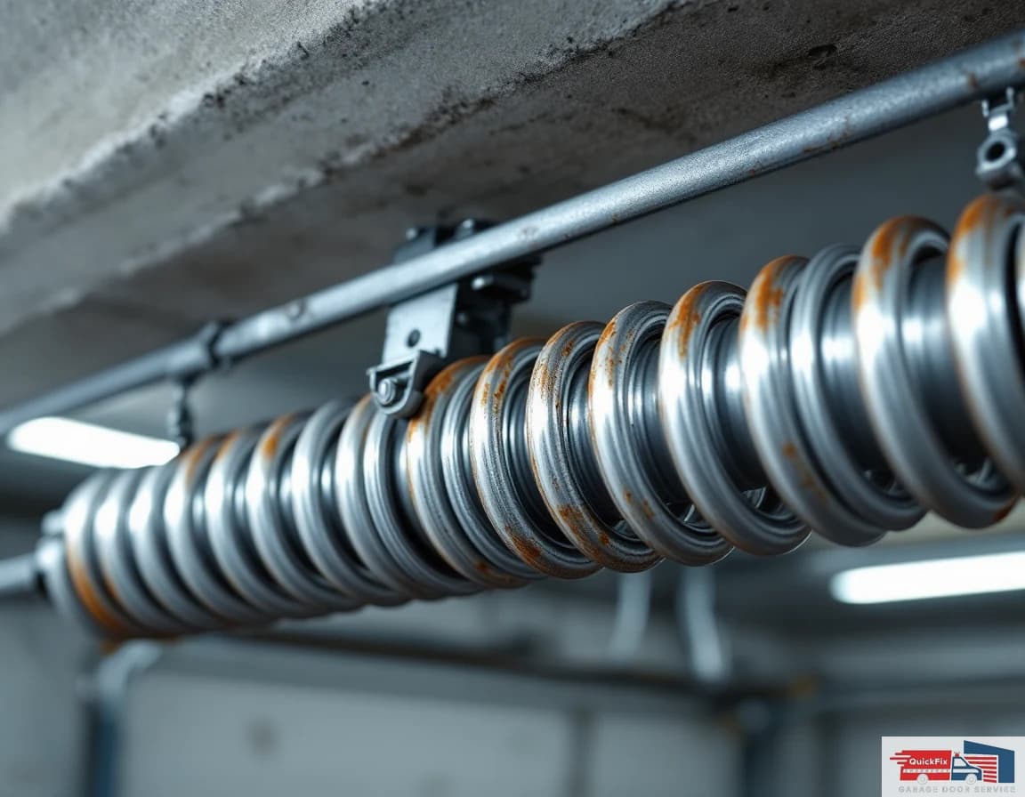 Broken Spring Repair — diagnostic inspection by a QuickFix technician