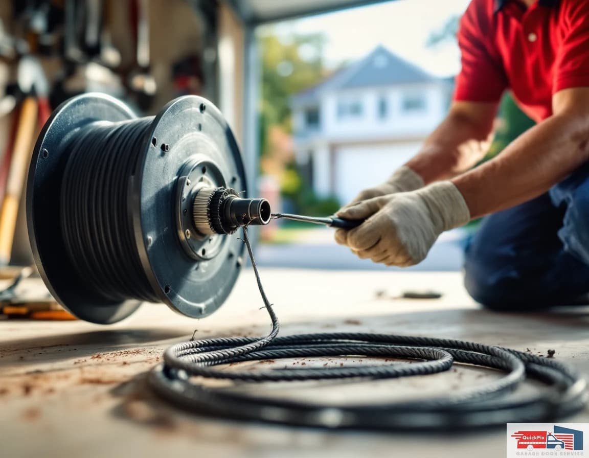 Cable & Drum Repair — diagnostic inspection by a QuickFix technician