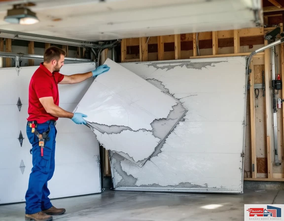 Panel Repair & Replacement — technician completing the repair on site
