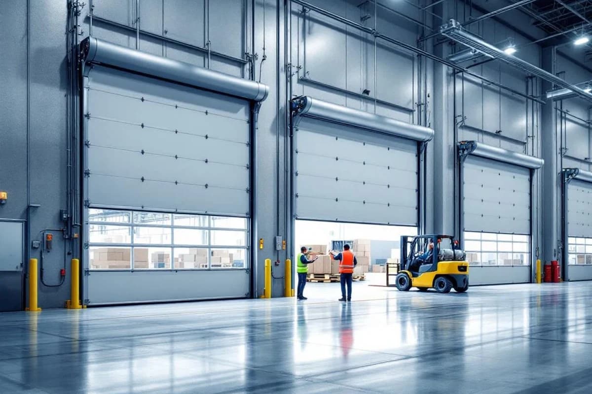 Loading Dock Door Service — technician completing the repair on site