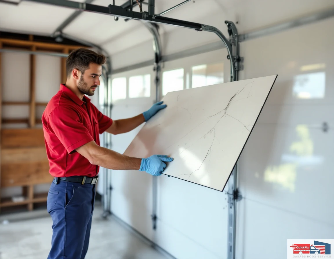 Panel Repair & Replacement — QuickFix Garage Door Service